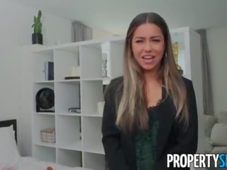 Propertysex client creampies son chaud réel estate agent en apartment