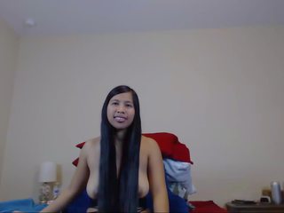 Draguta lung haired asiatic striptease și hairplay: hd porno 7a